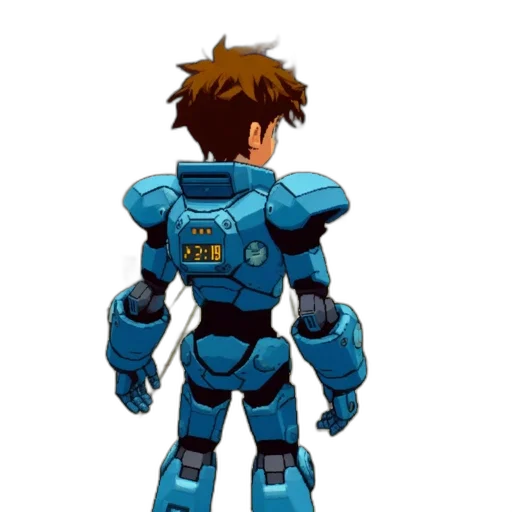 robot, jacket, weapon, concept art transparent PNG cut-out