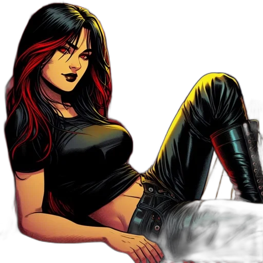 comic book art, concept art, cartoon, fantasy art transparent PNG cut-out