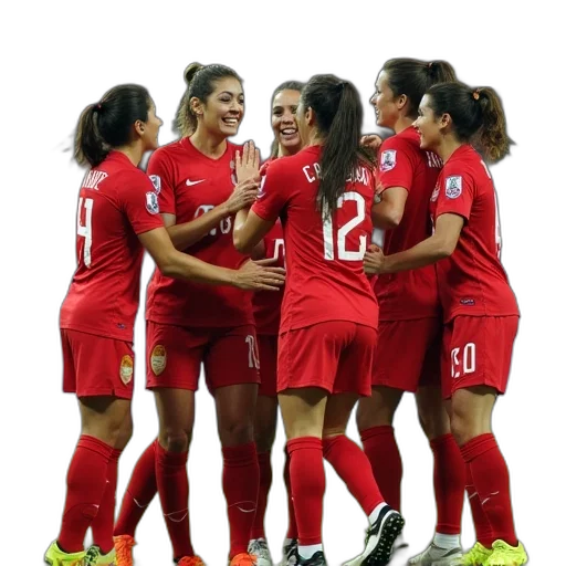 japanese, women, team, celebrating transparent PNG cut-out