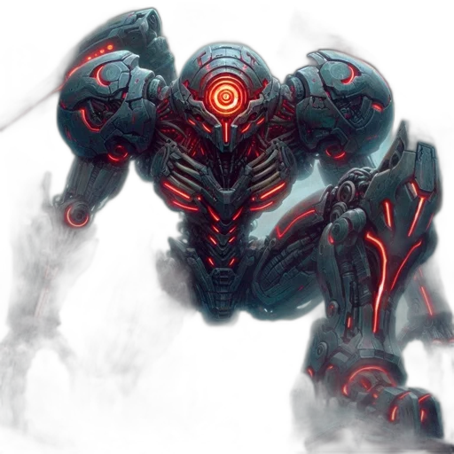 robot, creature, weapon, concept art transparent PNG cut-out