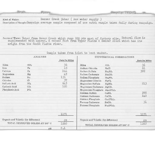 document, titled, water, analysis transparent PNG cut-out