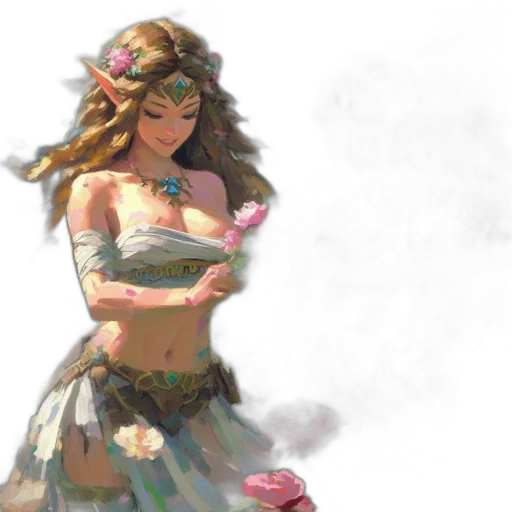 dress, flower, jewelry, weapon transparent PNG cut-out
