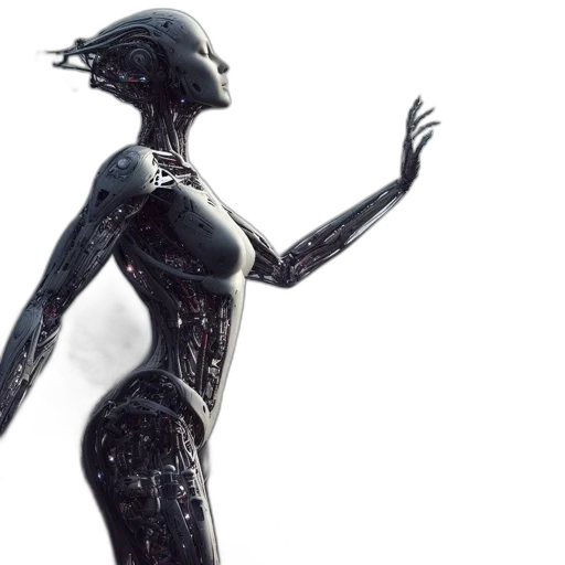 dress, robot, creature, concept art transparent PNG cut-out