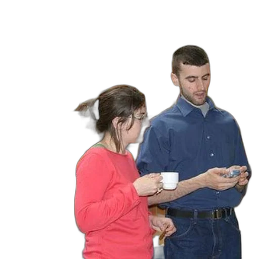 staff, jacket, man, woman transparent PNG cut-out
