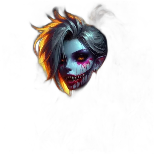 mask, face, creature, fantasy art transparent PNG cut-out