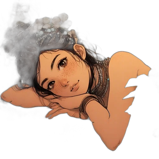 crown, face, concept art, watercolor transparent PNG cut-out