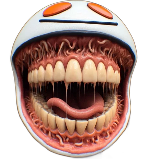 mask, face, creature, 3d render transparent PNG cut-out