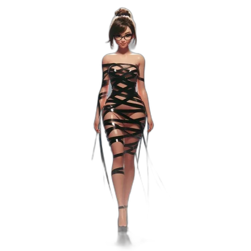 dress, concept art, 3d render, fantasy art transparent PNG cut-out
