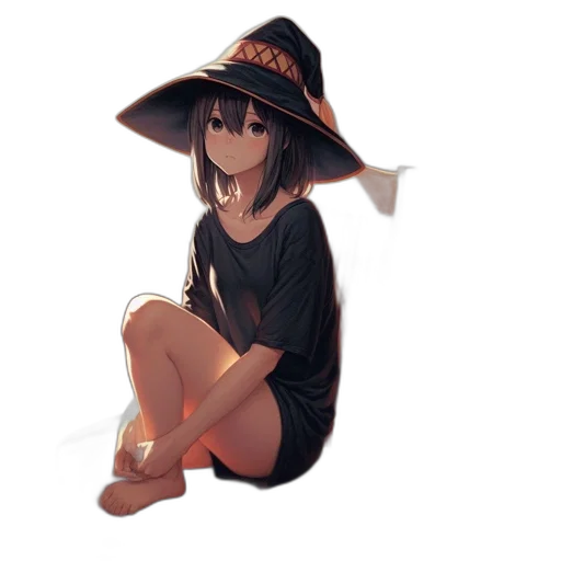 hat, dress, umbrella, mask transparent PNG cut-out
