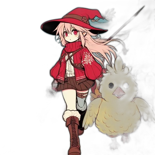 staff, hat, dragon, weapon transparent PNG cut-out