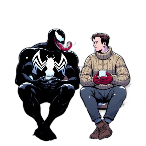 jacket, mask, comic book art, concept art transparent PNG cut-out