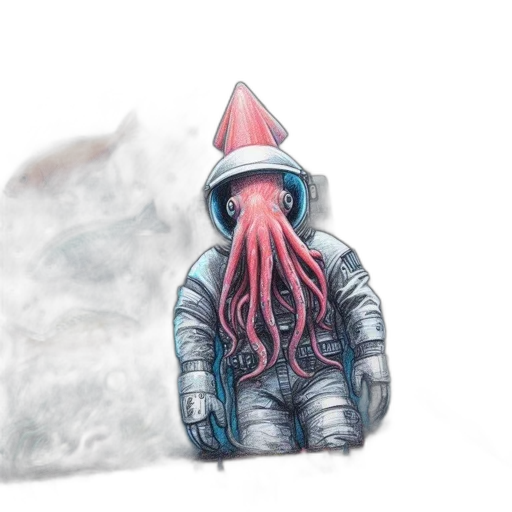 creature, jacket, mask, hat transparent PNG cut-out