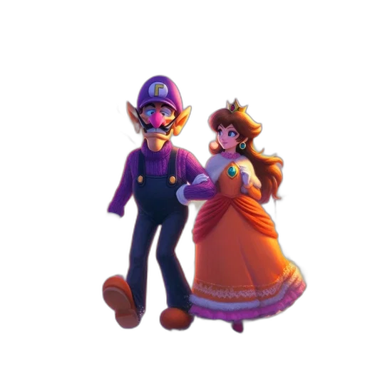 dress, hat, staff, crown transparent PNG cut-out