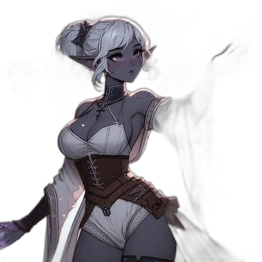 dress, staff, weapon, mask transparent PNG cut-out