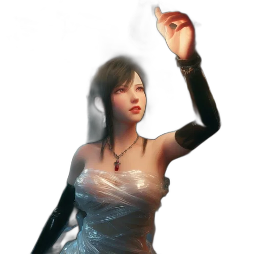 dress, staff, jewelry, concept art transparent PNG cut-out