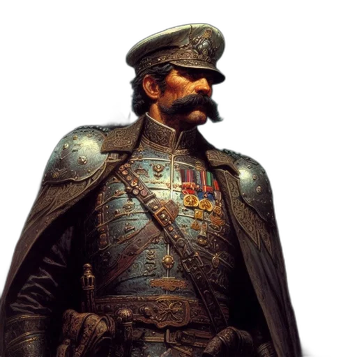 staff, sword, jacket, face transparent PNG cut-out