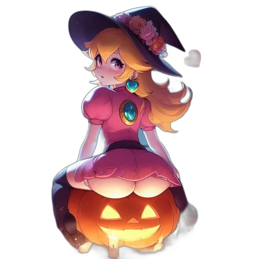 dress, staff, hat, crown transparent PNG cut-out