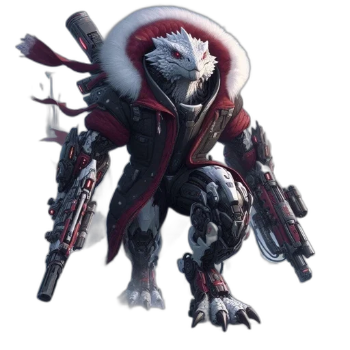 creature, weapon, dragon, robot transparent PNG cut-out