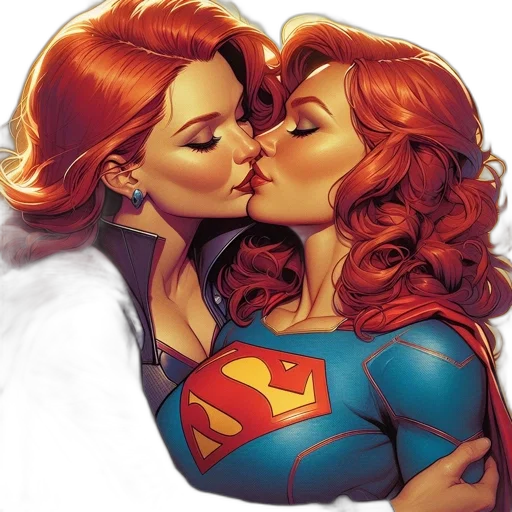 comic book art, concept art, photorealistic, two transparent PNG cut-out