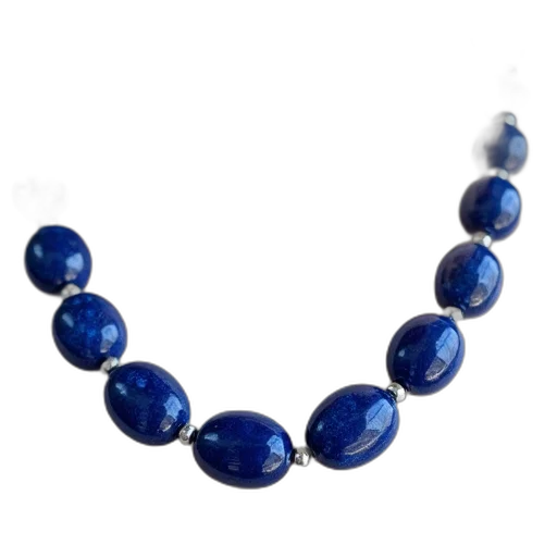 jewelry, crown, blue, necklace transparent PNG cut-out