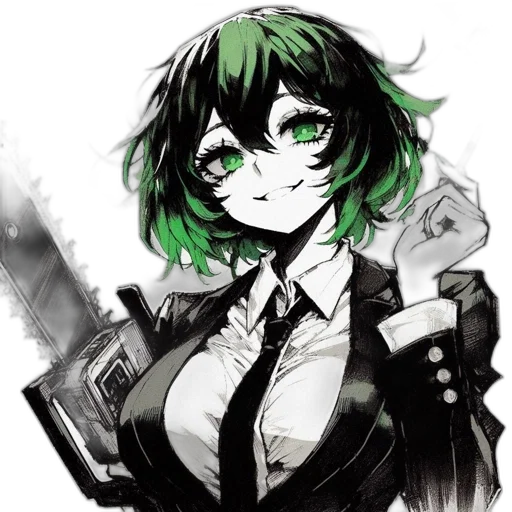 weapon, staff, jacket, face transparent PNG cut-out