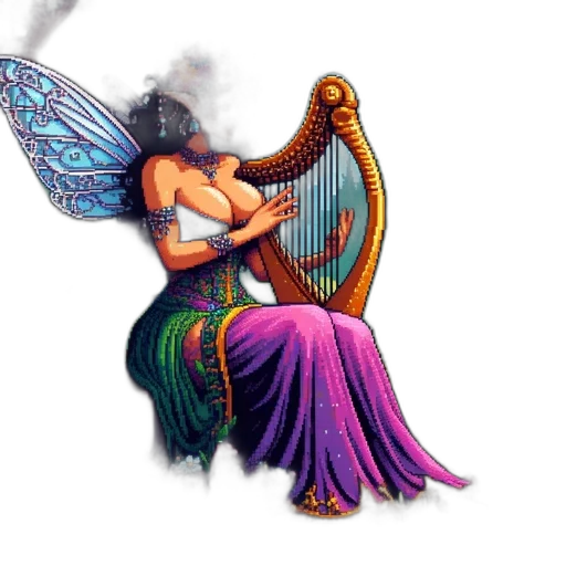 fantasy art, pixel art, concept art, photorealistic transparent PNG cut-out