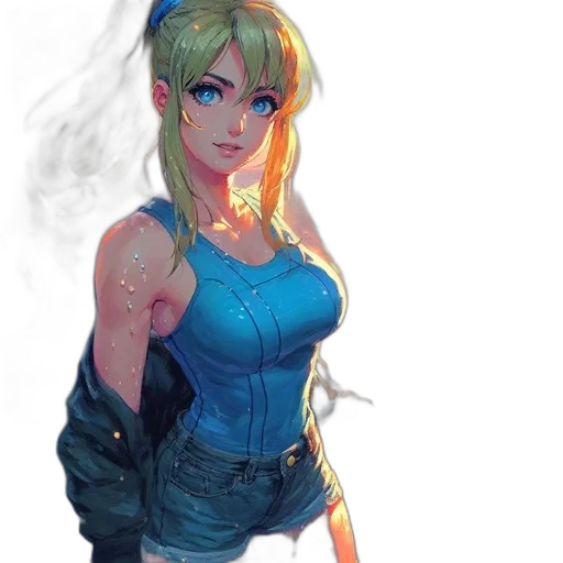 dress, weapon, face, jacket transparent PNG cut-out