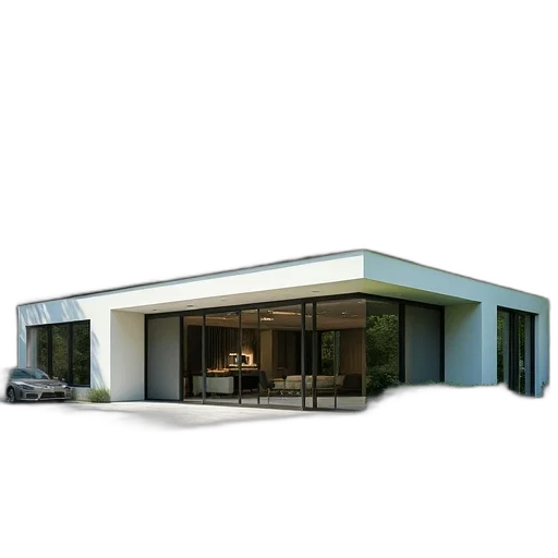 building, furniture, car, 3d render transparent PNG cut-out