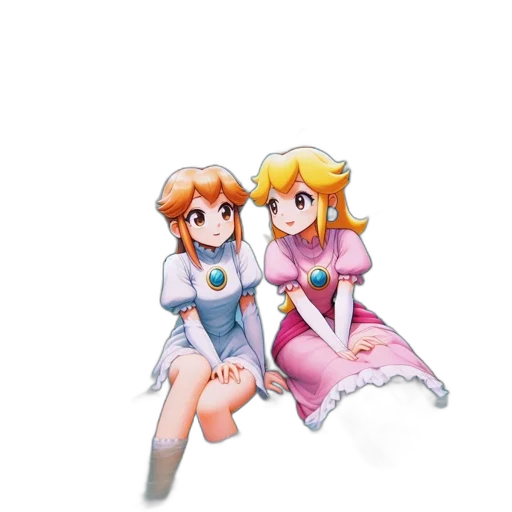 dress, staff, weapon, crown transparent PNG cut-out