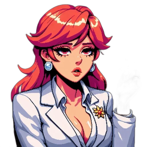 staff, dress, face, crown transparent PNG cut-out