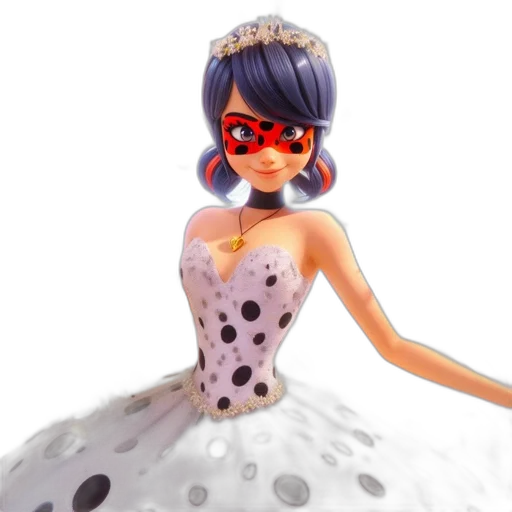 dress, jewelry, 3d render, cartoon transparent PNG cut-out