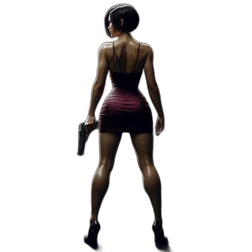 dress, weapon, staff, concept art transparent PNG cut-out