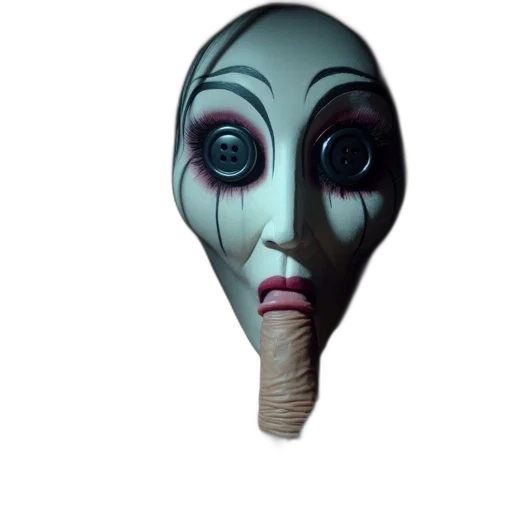 mask, face, staff, creature transparent PNG cut-out