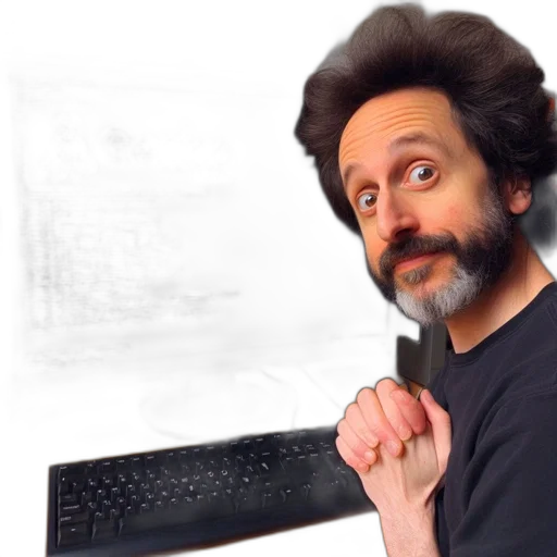 hair, staff, robot, face transparent PNG cut-out