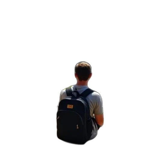 jacket, hat, staff, umbrella transparent PNG cut-out