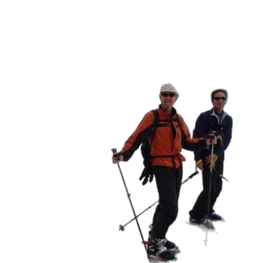 staff, three, men, ski transparent PNG cut-out