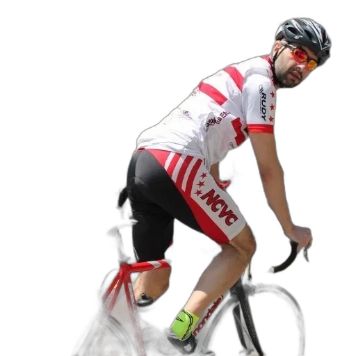 photorealistic, 3d render, cyclist, wearing transparent PNG cut-out