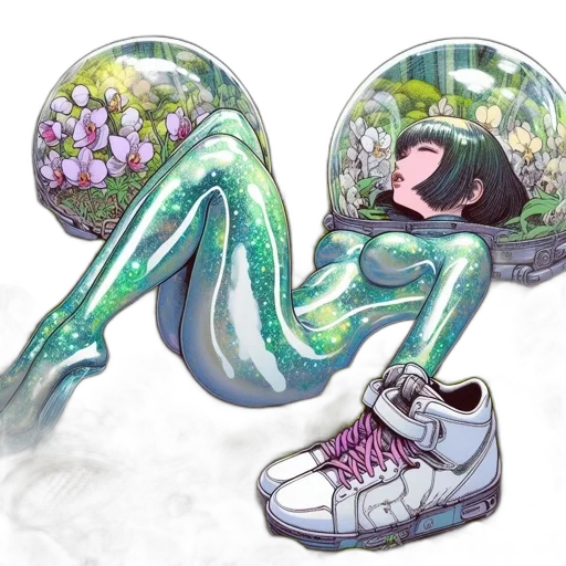 shoes, creature, robot, concept art transparent PNG cut-out