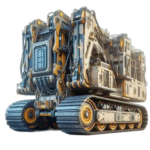 robot, 3d render, concept art, pixel art transparent PNG cut-out