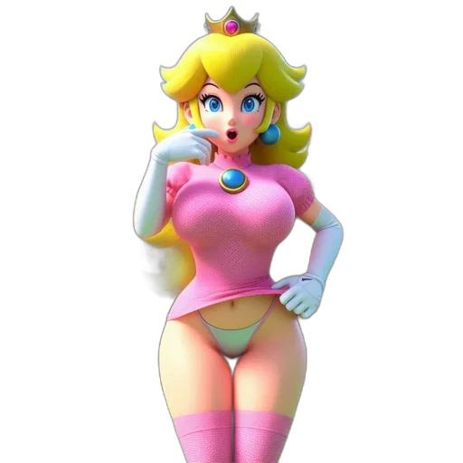 dress, crown, weapon, 3d render transparent PNG cut-out