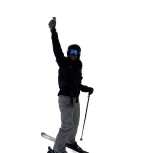 staff, robot, 3d render, snow transparent PNG cut-out