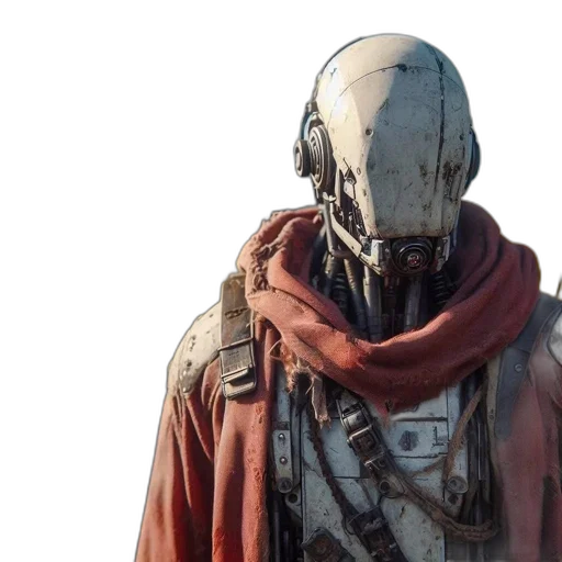 mask, jacket, robot, face transparent PNG cut-out