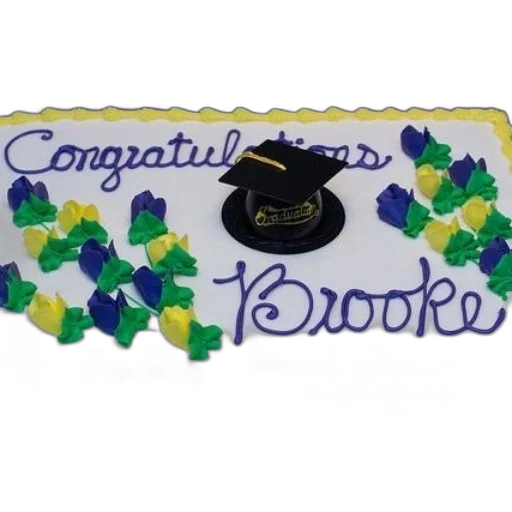 graduation, cake, name, brooke transparent PNG cut-out