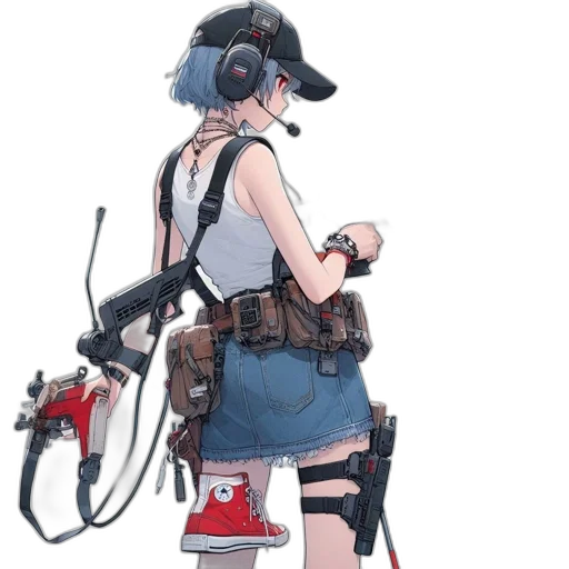 weapon, staff, robot, concept art transparent PNG cut-out