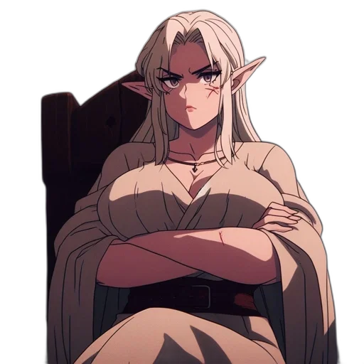 dragon, staff, dress, creature transparent PNG cut-out