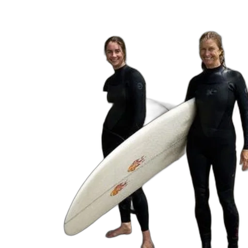 two, individuals, wetsuits, stand transparent PNG cut-out