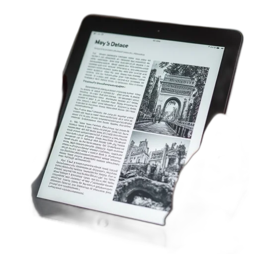art, page, ipad, showing transparent PNG cut-out