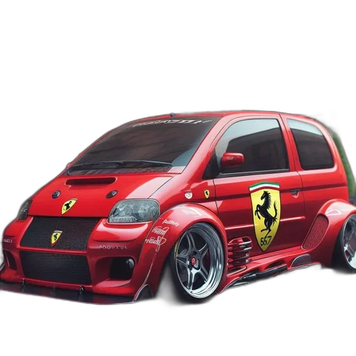 car, 3d render, photorealistic, anime transparent PNG cut-out