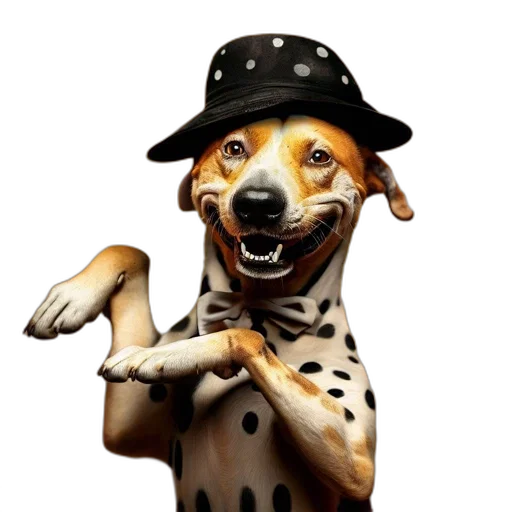 hat, animal, staff, face transparent PNG cut-out