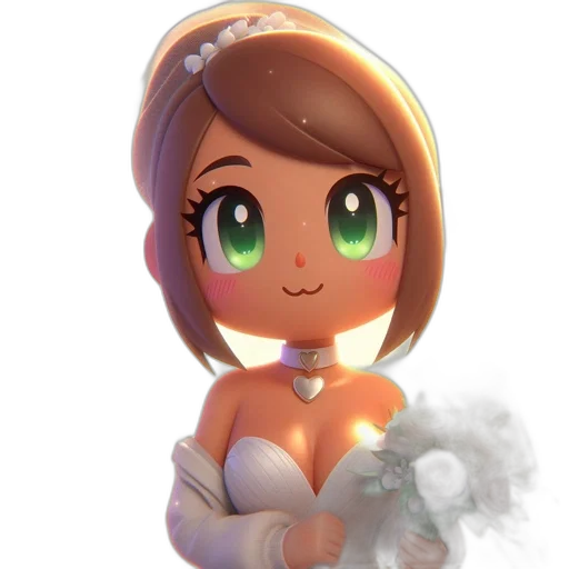 dress, robot, crown, staff transparent PNG cut-out